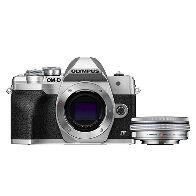 Olympus OM-D E-M10 mark IV silber + 14-42mm EZ silber